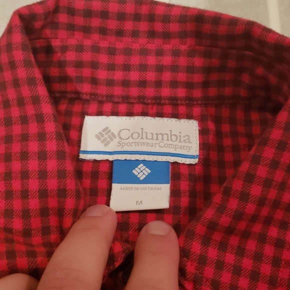 Columbia Flannel Button Down Dress M - Picture 5 of 7